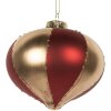 Clayre & Eef 6GL5245 Різдвяна куля 10 см золотисто-червона