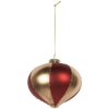 Clayre & Eef 6GL5245 Різдвяна куля 10 см золотисто-червона