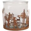 Свічник Clayre & Eef 6Y5938 Зимова сцена, 15х15 см