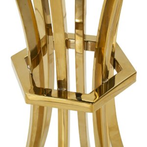 Приліжковий столик Shanty високий Ø 40x81 см золотий чорний