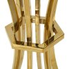 Приліжковий столик Shanty високий Ø 40x81 см золотий чорний
