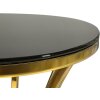 Приліжковий столик Shanty високий Ø 40x81 см золотий чорний