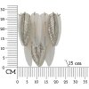 Mauro Ferretti Настінний світильник Leafy скло залізо срібло білий 24x15x29 см 3xE14
