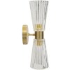 Настінний світильник Prague gold transparent 11x16x40 см 2xE14
