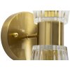 Настінний світильник Prague gold transparent 11x16x40 см 2xE14