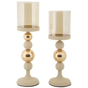 Mauro Ferretti Подсвечники Glassy creme – набор из...