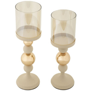Mauro Ferretti Подсвечники Glassy creme – набор из...