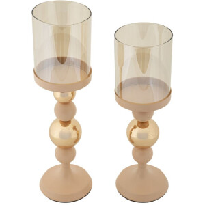 Mauro Ferretti Подсвечники Glassy rosa – набор из 2...