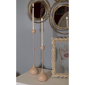 Mauro Ferretti Slimmy Rosa – Набір свічників 2 шт. Ø8x26 см, Ø8x37 см