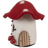 Clayre & Eef Домик из войлока 20x20x18 см белый-красный