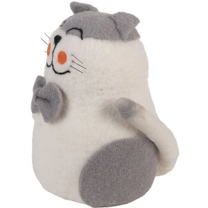 Clayre & Eef Фетрова кішка 14x14x20 см