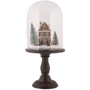 Clayre & Eef Скляна банка з LED-декором 17x36 см