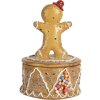Clayre & Eef Коробка с пряниками Ø 7x11 см, коричневая