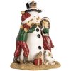 Clayre & Eef Декорація дитяча Сніговик 13x10x16 см Червоно-біла