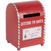 Clayre & Eef Поштова скринька 14x13x19 см Червоно-біла