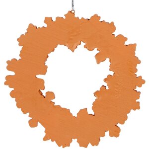 Clayre & Eef 6PR5320 Декоративний вінок Ø 18x2 см коричнево-білий
