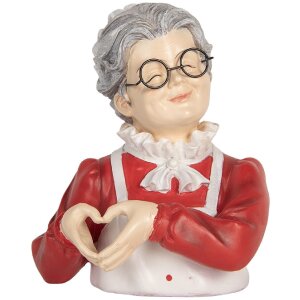 Clayre & Eef Фигурка Снежной женщины 19x18x23 см