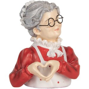 Clayre & Eef Фигурка Снежной женщины 19x18x23 см