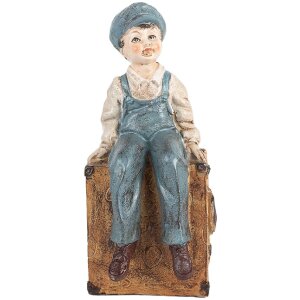 Clayre & Eef 6PR5556 Підставка для книг 2 шт 19x10x22 см Braun & Blau