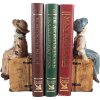 Clayre & Eef 6PR5556 Підставка для книг 2 шт 19x10x22 см Braun & Blau