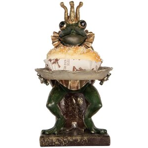 Clayre & Eef 6PR5565 Декоративна фігура Жаба 16x15x28 см