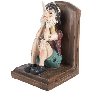 Підставки для книг Clayre & Eef 2 шт. 24x11x17 см коричнево-бежеві