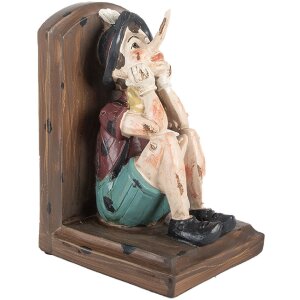 Підставки для книг Clayre & Eef 2 шт. 24x11x17 см коричнево-бежеві