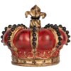 Clayre & Eef 6PR5583 Декоративна корона 13x11 см червоно-золота