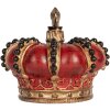 Clayre & Eef 6PR5583 Декоративна корона 13x11 см червоно-золота