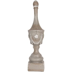 Clayre & Eef 6PR5584 Декоративний орнамент сірий Ø 11 x 43 см