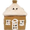 Clayre & Eef Декоративный домик 12x9x14 см коричнево-бежевый