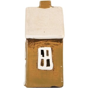 Clayre & Eef Декоративный домик 12x8x18 см коричневый/бежевый