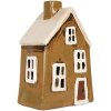 Clayre & Eef Декоративный домик 12x8x18 см коричневый/бежевый