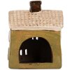Clayre & Eef Декоративный домик 11x7x13 см Керамика Зеленый Бежевый