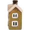 Clayre & Eef Декоративный домик 11x7x13 см Керамика Зеленый Бежевый