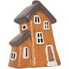 Clayre & Eef Декорація Будинок 16x11x22 см Сіро-Помаранчевий