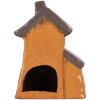 Clayre & Eef Декорація Будинок 16x11x22 см Сіро-Помаранчевий