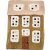 Clayre & Eef Декоративный домик 10x7x14 см зелено-бежевый