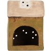 Clayre & Eef Декоративный домик 10x7x14 см зелено-бежевый