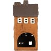 Clayre & Eef Декоративный домик 12x10x23 см оранжево-серый