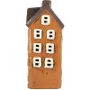 Clayre & Eef Декоративный домик 12x10x23 см оранжево-серый
