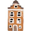 Clayre & Eef Декоративный домик 13x10x24 см, серый и оранжевый