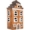 Clayre & Eef Декоративный домик 13x10x24 см, серый и оранжевый