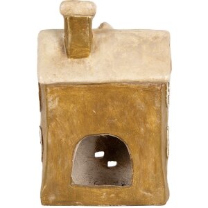 Clayre & Eef 6MG0123 Декоративний будинок 23x15x33 см коричнево-бежевий
