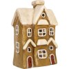 Clayre & Eef 6MG0123 Декоративний будинок 23x15x33 см коричнево-бежевий