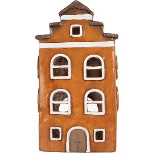 Clayre & Eef 6MG0124 Декорація Будинок 20x15x34 см...