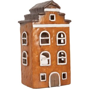 Clayre & Eef 6MG0124 Декорація Будинок 20x15x34 см...
