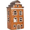 Clayre & Eef 6MG0124 Декорація Будинок 20x15x34 см Помаранчево-Сірий