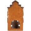 Clayre & Eef 6MG0124 Декорація Будинок 20x15x34 см Помаранчево-Сірий