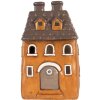Декорація Будинок Clayre & Eef 23x17x37 см Сіро-Помаранчевий